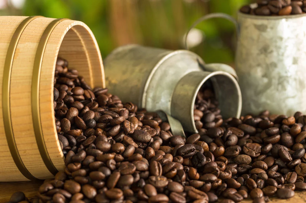 Chicchi di caffè tostati